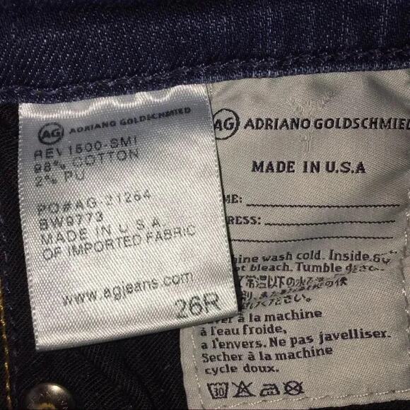  Adriano Goldschmied extreme skinny dark wash  jeans size 26R - Picture 11 of 11